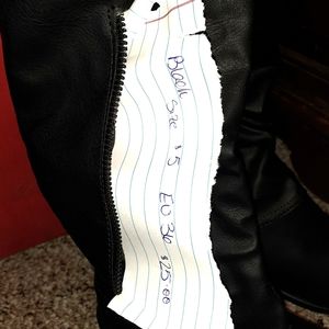 Boots with storage pockets size 5